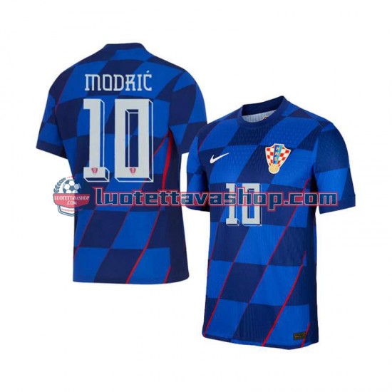 Miehet Kroatia Luca Modric 10 Euro 2024 Lyhythihainen Fanipaita ,Vieras