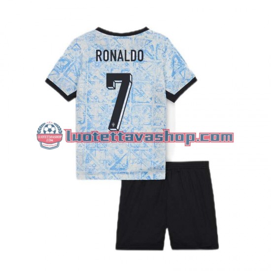 Lapset Portugali Cristiano Ronaldo 7 Euro 2024 Lyhythihainen Fanipaita ,Vieras