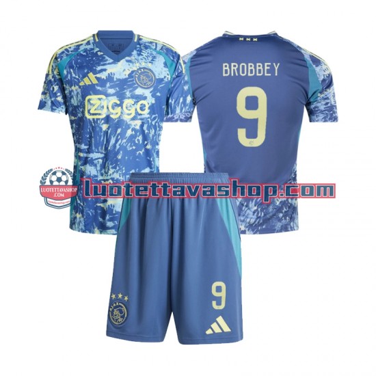 Lapset AFC Ajax Brian Brobbey 9 2024-2025 Lyhythihainen Fanipaita ,Vieras