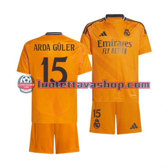 Lapset Real Madrid Arda Guler 15 2024-2025 Lyhythihainen Fanipaita ,Vieras