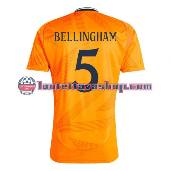 Miehet Real Madrid BELLINGHAM 5 2024-2025 Lyhythihainen Fanipaita ,Vieras