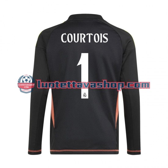 Miehet Real Madrid Maalivahdin Thibaut Courtois 1 2024-2025 Lyhythihainen Fanipaita ,Vieras