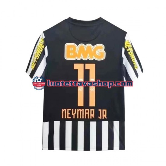 Miehet Santos Neymar JR 11 Retro 2011-2012 Lyhythihainen Fanipaita ,Vieras