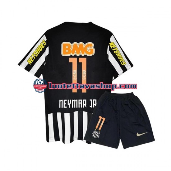 Lapset Santos Neymar JR 11 Retro 2011-2012 Lyhythihainen Fanipaita ,Vieras