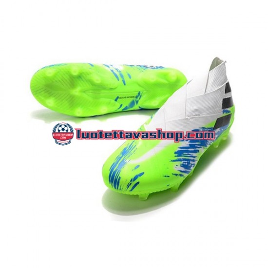Adidas Nemeziz9 FG Sininen Valkoinen Vihreä Jalkapallokengät