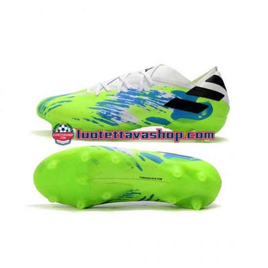 Adidas Nemeziz9.1 FG Sininen Vihreä Musta Jalkapallokengät