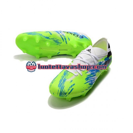 Adidas Nemeziz9.1 FG Sininen Vihreä Musta Jalkapallokengät