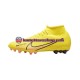 Nike Air Zoom Mercurial Superfly IX Academy AG AG Lucent Vaaleanpunainen Keltainen Jalkapallokengät