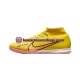 Nike Air Zoom Mercurial Superfly IX Academy IC Halle Lucent Vaaleanpunainen Keltainen Jalkapallokengät