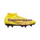 Nike Air Zoom Mercurial Superfly IX Academy SG Pro Lucent AC Vaaleanpunainen Keltainen Jalkapallokengät
