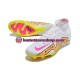 Nike Air Zoom Mercurial Superfly IX Elite FG Vaaleanpunainen Keltainen Valkoinen Jalkapallokengät