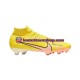 Nike Air Zoom Mercurial Superfly IX Pro FG Lucent Vaaleanpunainen Keltainen Jalkapallokengät