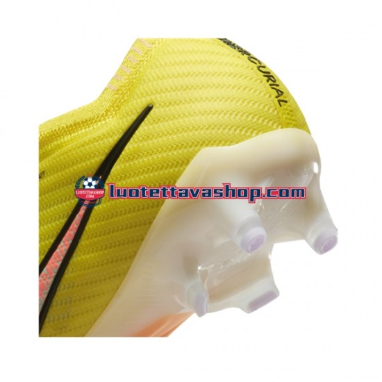 Nike Air Zoom Mercurial Vapor XV Elite AG Pro Lucent Vaaleanpunainen Keltainen Jalkapallokengät