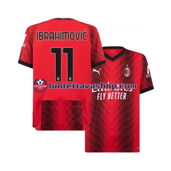 Miehet AC Milan Ibrahimovic 11 2023-2024 Lyhythihainen Fanipaita ,Koti