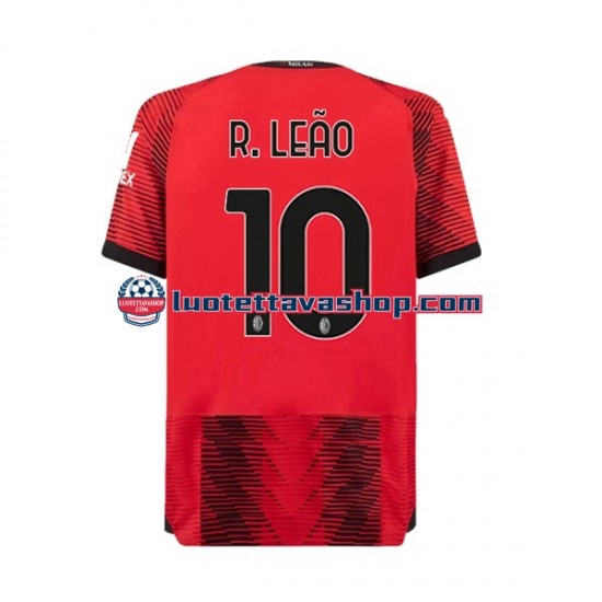 Miehet AC Milan Rafael Leao 10 2023-2024 Lyhythihainen Fanipaita ,Koti