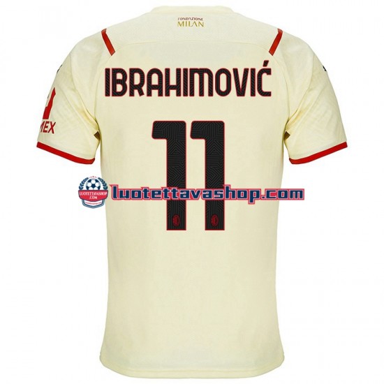 Miehet AC Milan Zlatan Ibrahimovic 11 2021-2022 Lyhythihainen Fanipaita ,Vieras