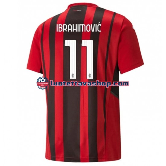 Miehet AC Milan Zlatan Ibrahimovic 11 2021-2022 Lyhythihainen Fanipaita ,Koti