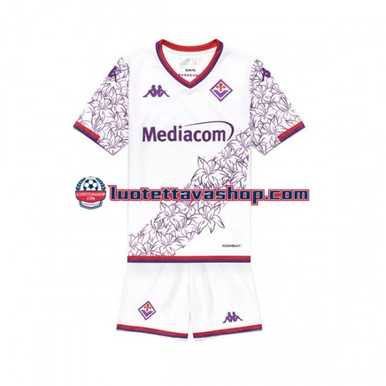 Lapset ACF Fiorentina 2023-2024 Lyhythihainen Fanipaita ,Vieras