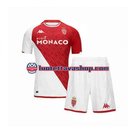 Lapset AS Monaco 2023-2024 Lyhythihainen Fanipaita ,Koti