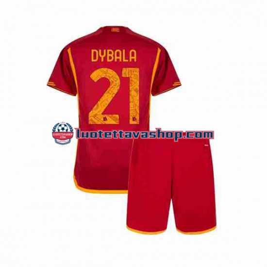 Lapset AS Roma Paulo Dybala 21 2023-2024 Lyhythihainen Fanipaita ,Koti