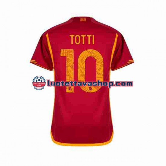 Miehet AS Roma Totti 10 2023-2024 Lyhythihainen Fanipaita ,Koti