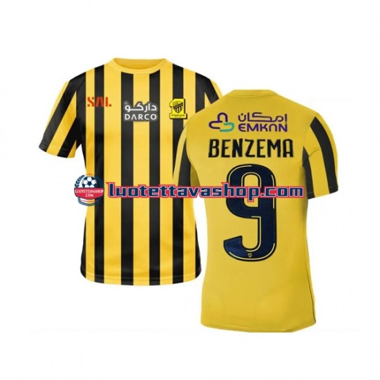 Miehet Al-Ittihad Benzema 9 2022-2023 Lyhythihainen Fanipaita ,Koti