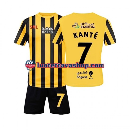 Lapset Al-Ittihad Kante 7 2022-2023 Lyhythihainen Fanipaita ,Koti