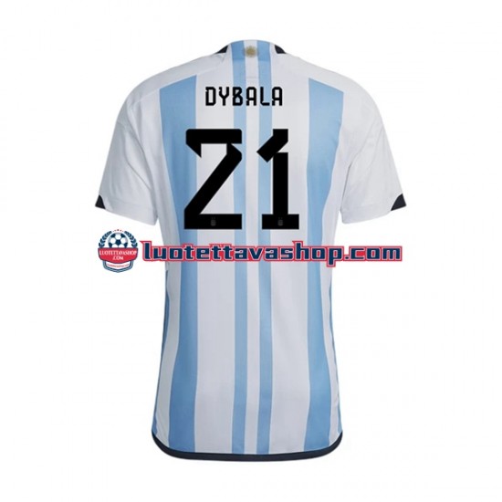 Miehet Argentiina Dybala 21 World Cup 2022 Lyhythihainen Fanipaita ,Koti