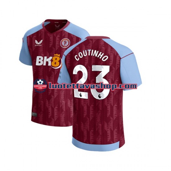 Miehet Aston Villa Philippe Coutinho 23 2023-2024 Lyhythihainen Fanipaita ,Koti