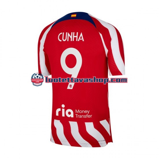 Miehet Atlético Madrid Matheus Cunha 9 2022-2023 Lyhythihainen Fanipaita ,Koti