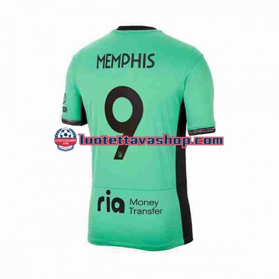 Miehet Atlético Madrid Memphis Depay 9 2023-2024 Lyhythihainen Fanipaita ,Kolmas