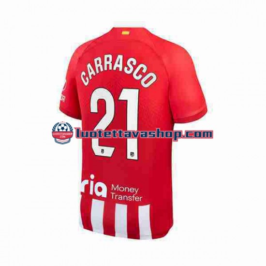 Miehet Atlético Madrid Yannick Carrasco 21 2023-2024 Lyhythihainen Fanipaita ,Koti