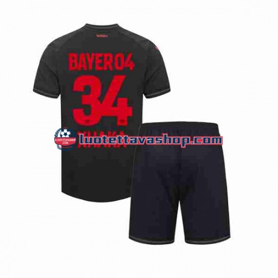 Lapset Bayer 04 Leverkusen Granit Xhaka 34 2023-2024 Lyhythihainen Fanipaita ,Koti