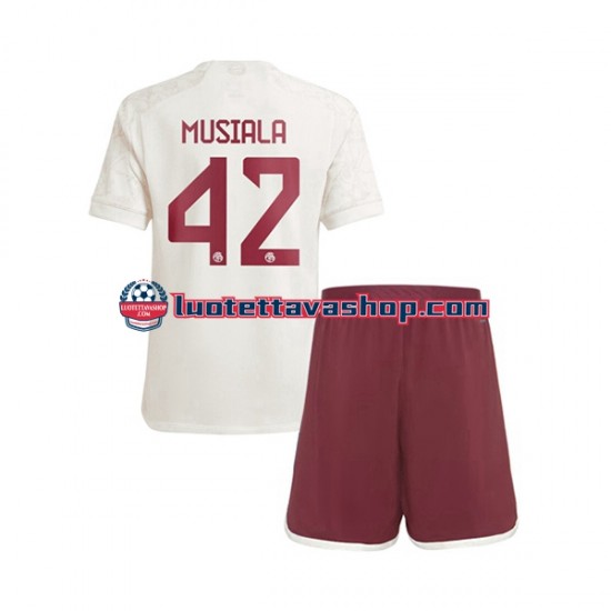Lapset FC Bayern München Jamal Musiala 42 2023-2024 Lyhythihainen Fanipaita ,Kolmas