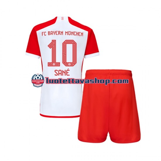 Lapset FC Bayern München Leroy Sane 10 2023-2024 Lyhythihainen Fanipaita ,Koti