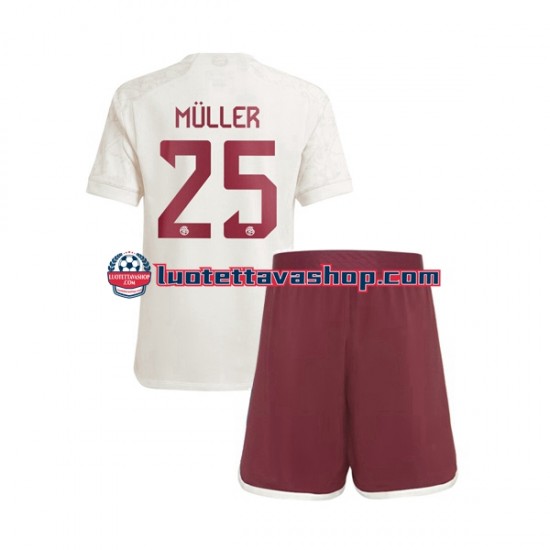 Lapset FC Bayern München Thomas Muller 25 2023-2024 Lyhythihainen Fanipaita ,Kolmas