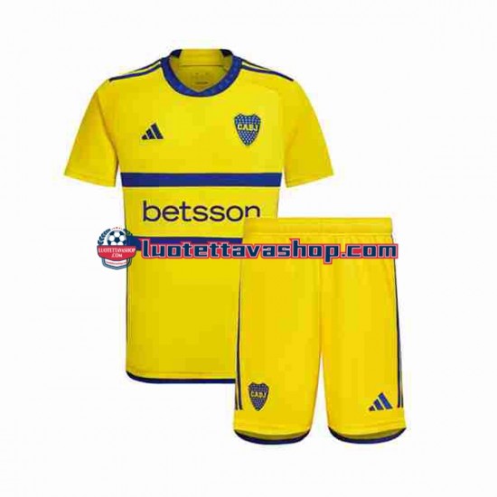 Lapset Boca Juniors 2023-2024 Lyhythihainen Fanipaita ,Vieras