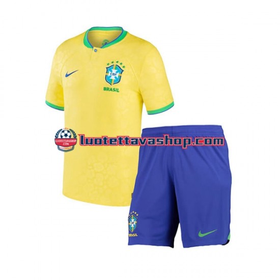 Lapset Brasilia World Cup 2022 Lyhythihainen Fanipaita ,Koti