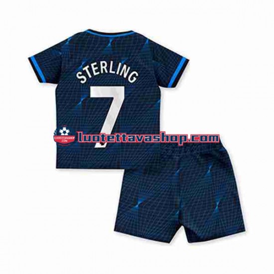 Lapset Chelsea Raheem Sterling 7 2023-2024 Lyhythihainen Fanipaita ,Vieras