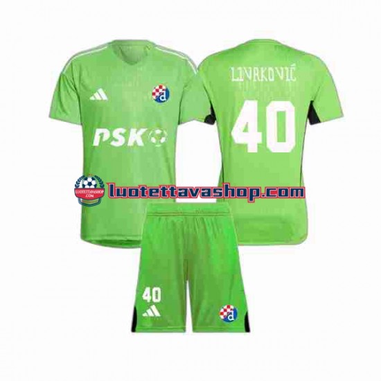 Lapset Dinamo Zagreb Maalivahdin Livakovic 40 2023-2024 Lyhythihainen Fanipaita ,Koti