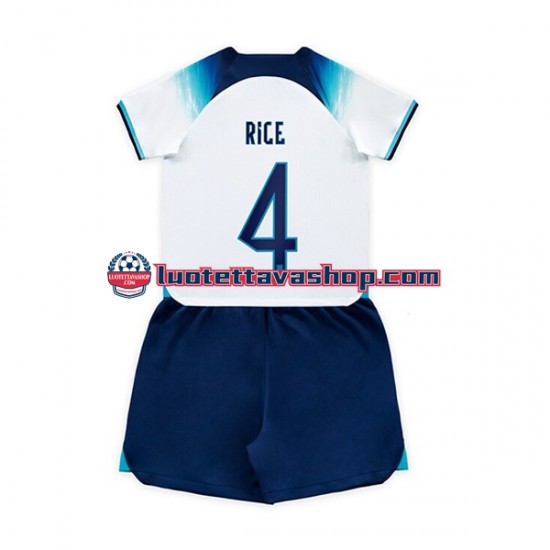 Lapset Englanti Rice 4 World Cup 2022 Lyhythihainen Fanipaita ,Koti
