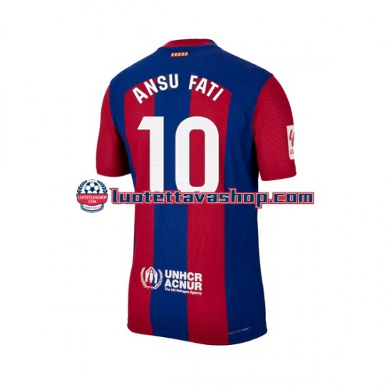 Miehet FC Barcelona Ansu Fati 10 2023-2024 Lyhythihainen Fanipaita ,Koti