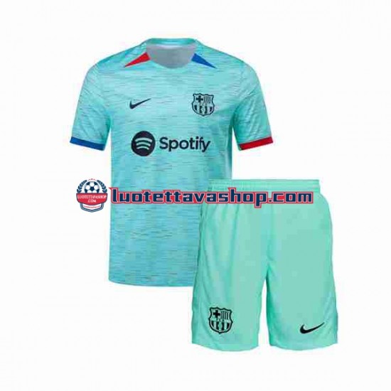 Lapset FC Barcelona 2023-2024 Lyhythihainen Fanipaita ,Kolmas