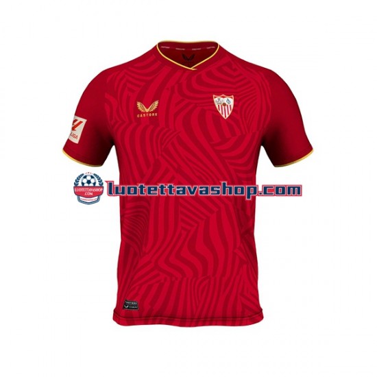 Miehet Sevilla FC 2023-2024 Lyhythihainen Fanipaita ,Vieras