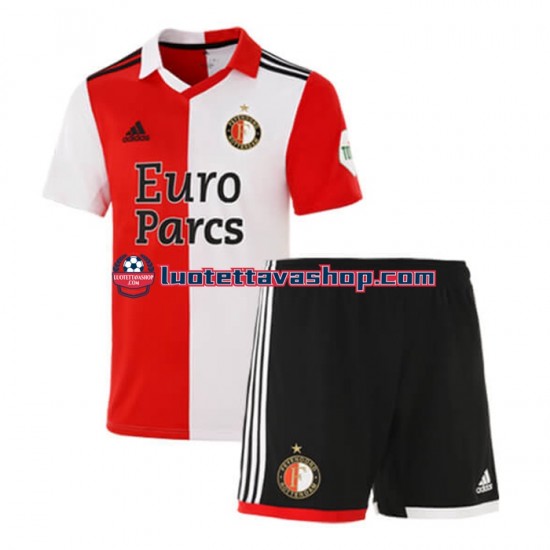 Lapset Feyenoord Rotterdam 2022-2023 Lyhythihainen Fanipaita ,Koti