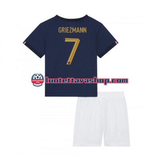 Lapset Ranska Griezmann 7 World Cup 2022 Lyhythihainen Fanipaita ,Koti