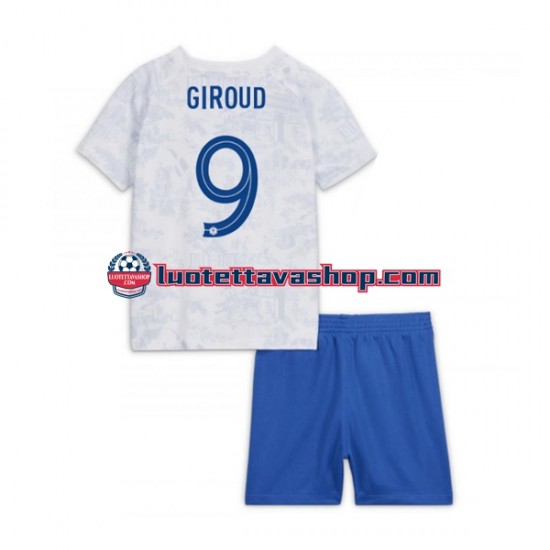 Lapset Ranska Olivier Giroud 9 World Cup 2022 Lyhythihainen Fanipaita ,Vieras