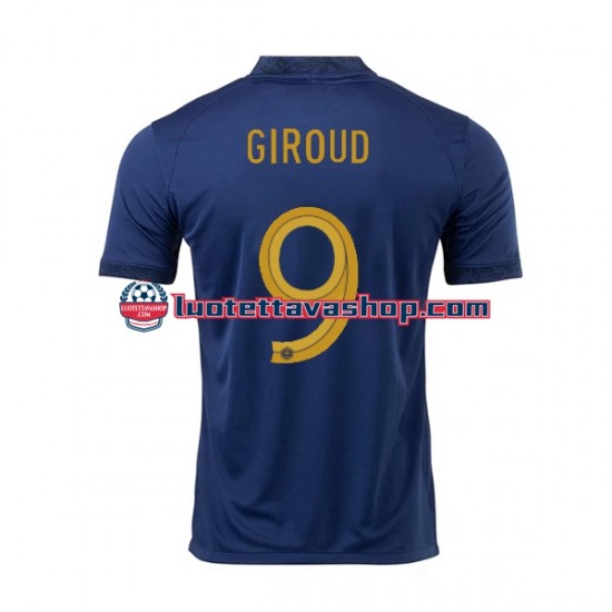 Miehet Ranska Olivier Giroud 9 World Cup 2022 Lyhythihainen Fanipaita ,Koti