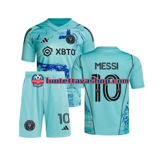 Lapset Inter Miami Lionel Messi 10 Special 2023-2024 Lyhythihainen Fanipaita ,Koti