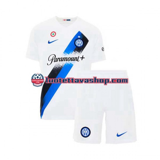 Lapset Inter Milan 2023-2024 Lyhythihainen Fanipaita ,Vieras